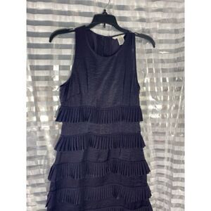 Easley Sleeveless Black Tier Ruffle Dress